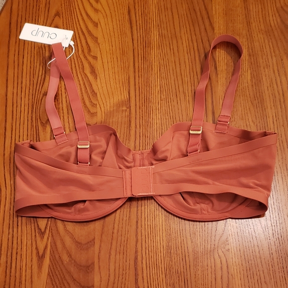 CUUP "Balconette" mesh bra, clay color, size 38E - NEW - Picture 3 of 10